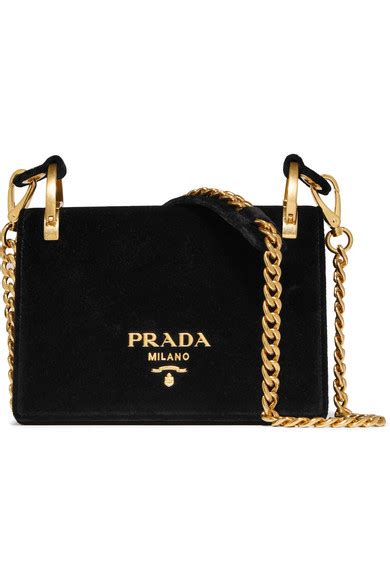 prada pionnière velvet shoulder bag|Women's Prada Charms .